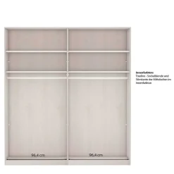 2-türiger Schwebetüren-Schrank mit Spiegel - Ridonna