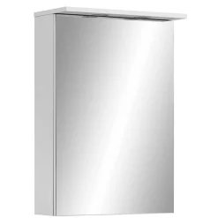 1-türiger Spiegelschrank fürs Bad in Weiß - Nuszaleva