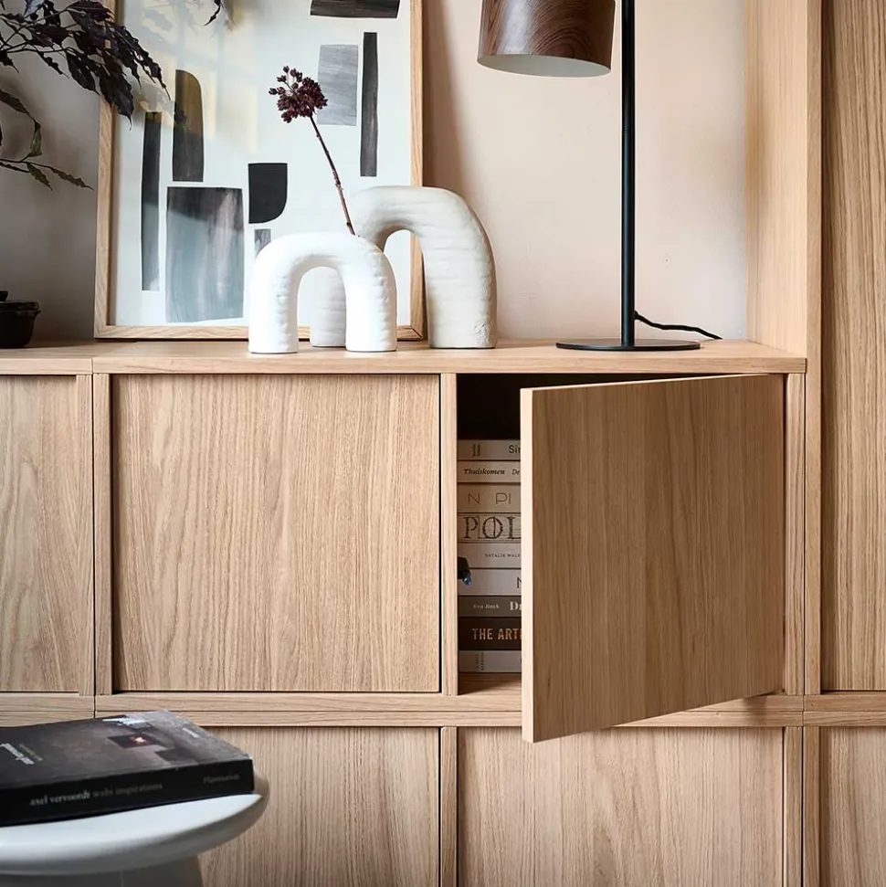 2-türiger Unterschrank für TV in Eiche - Ewana