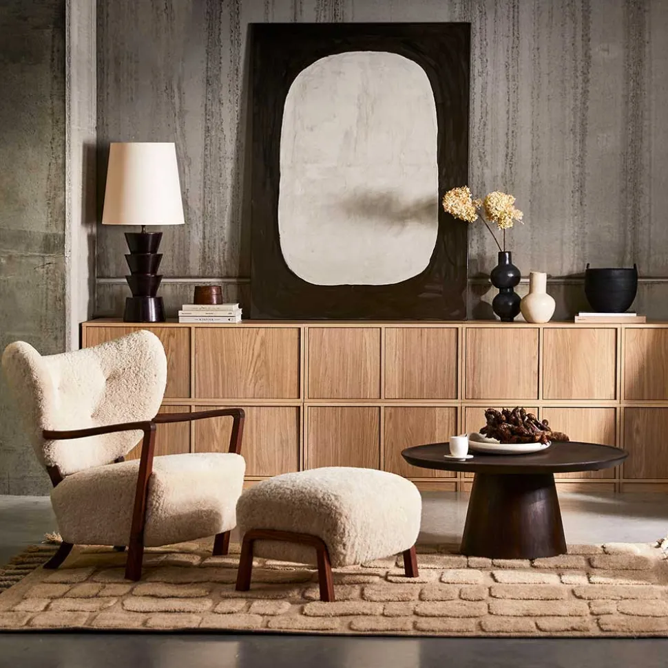 2-türiger Unterschrank für TV in Eiche - Ewana