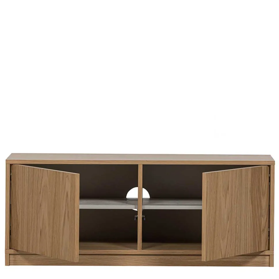 2-türiger Unterschrank für TV in Eiche - Ewana
