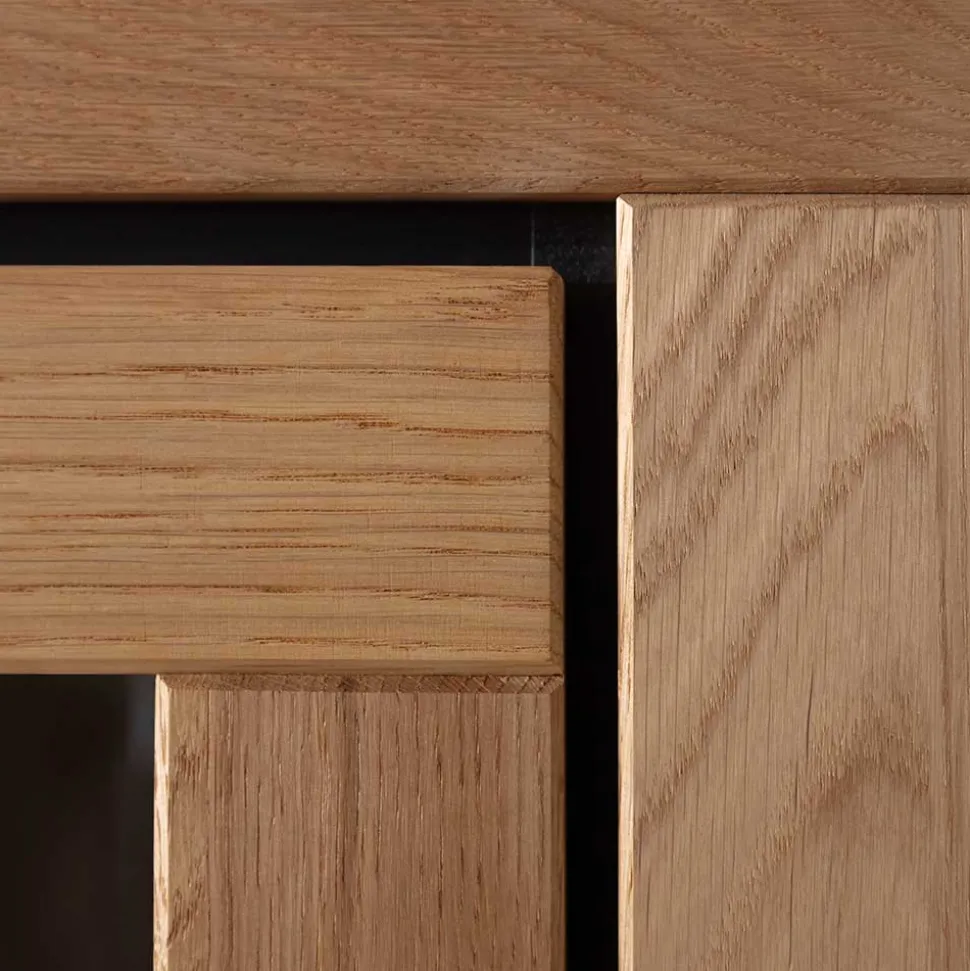 3-türiger Wohnzimmerschrank 153x142x40 cm - Vlacoma