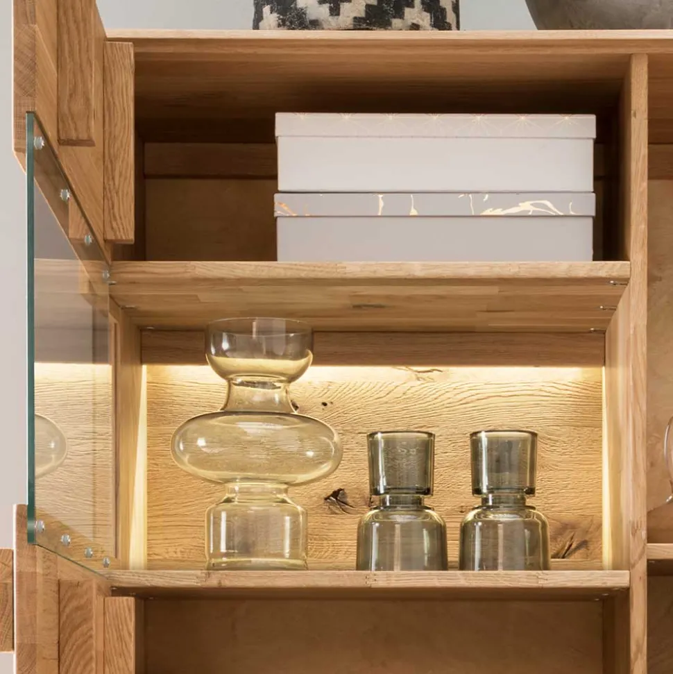 2-türiger Wohnzimmerschrank mit LED Beleuchtung - Xeddos