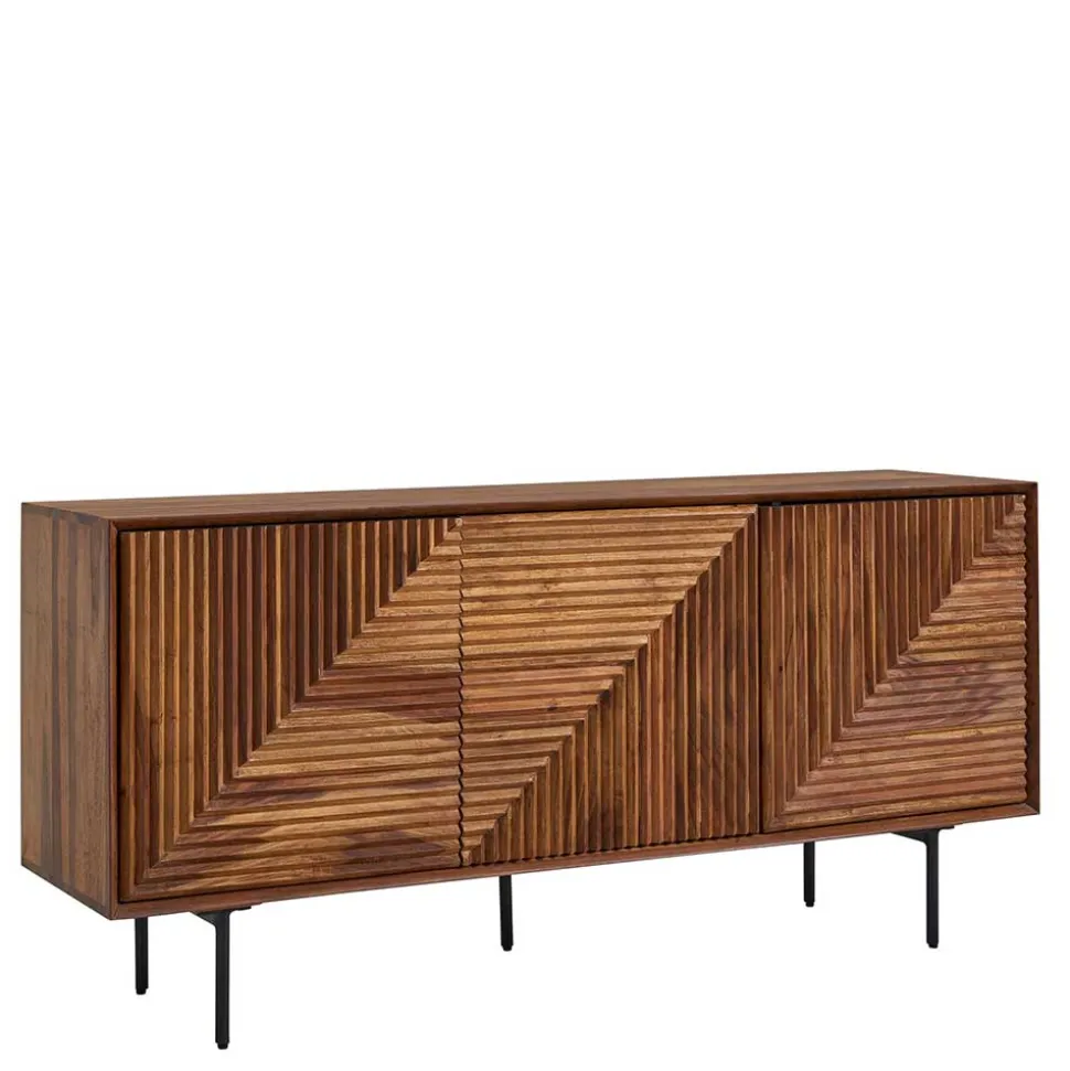 3-türiges Designer Sideboard aus Massivholz - Madrino
