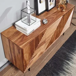 3-türiges Designer Sideboard aus Massivholz - Madrino