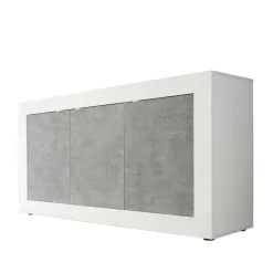 3-türiges Design-Sideboard in Beton Dekor - Narandu