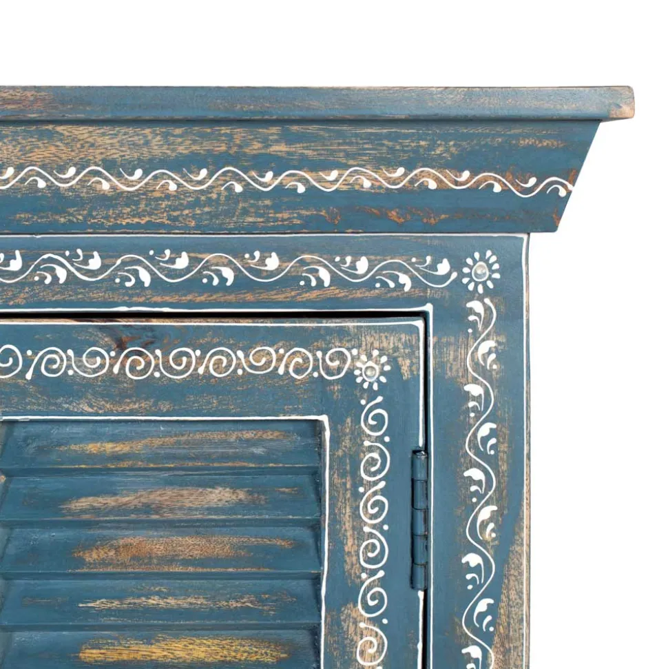 6-türiges Sideboard in Blau - Enrossino