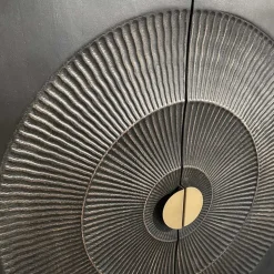 4-türiges Sideboard in Schwarz und Messing - Alkatar