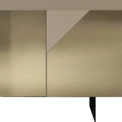3-türiges Sideboard mit Spiegelglas in Bronze - Razepta