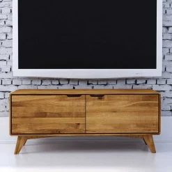 2-türiges TV Lowboard aus Holz Wildeiche - Eavy I