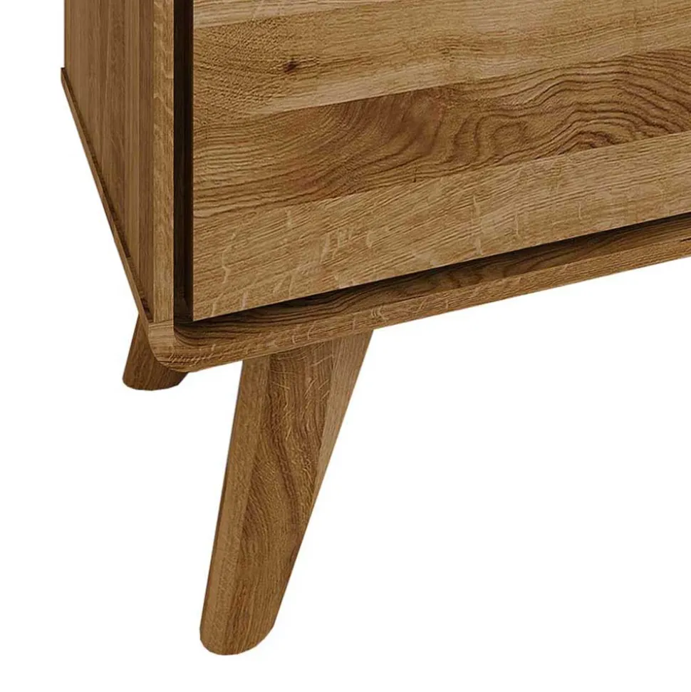 2-türiges TV Lowboard aus Holz Wildeiche - Eavy I