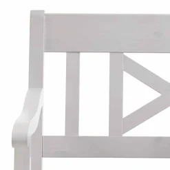 Truhenbank Yoan in Grau Weiß