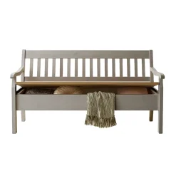 Truhenbank Ziamora in Grau