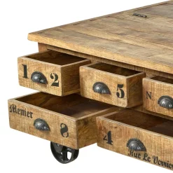 Truhen-Couchtisch Indri aus Mango Massivholz