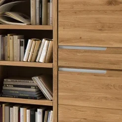 TV Anbauwand Croconia aus Wildeiche Massivholz (vierteilig)