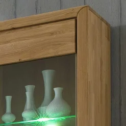 TV Anbauwand Croconia aus Wildeiche Massivholz (vierteilig)