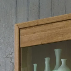 TV Anbauwand Croconia aus Wildeiche Massivholz (vierteilig)