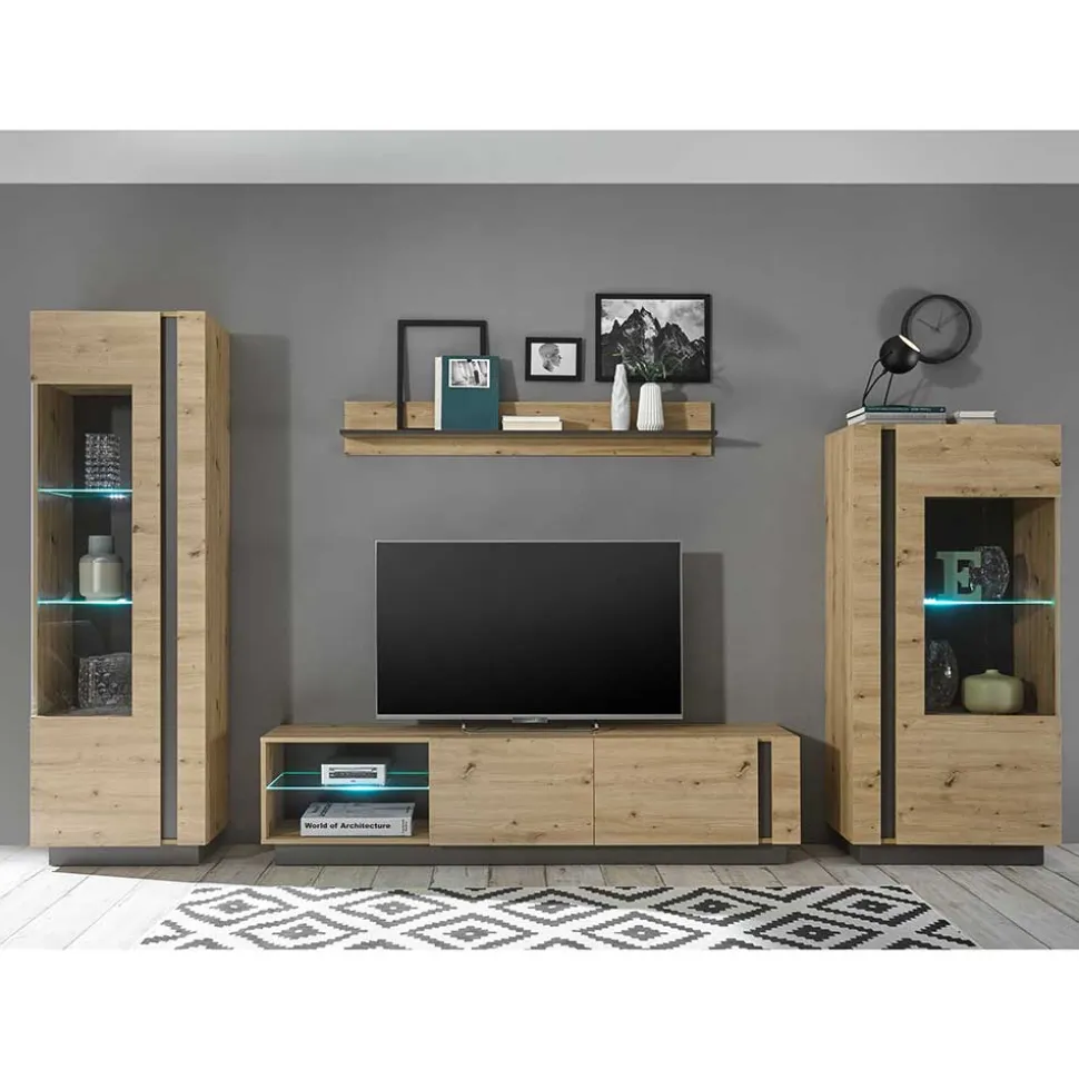 TV Anbauwand Kombi Set - Lairian (vierteilig)