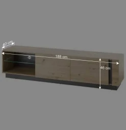 TV Anbauwand Kombi Set - Lairian (vierteilig)