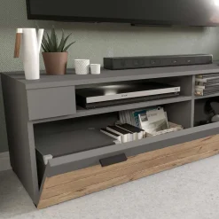 TV Anbauwand Möbel-Kombi modern - Scarlett (dreiteilig)