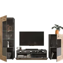 TV Anbauwand Möbel-Kombi modern - Scarlett (dreiteilig)