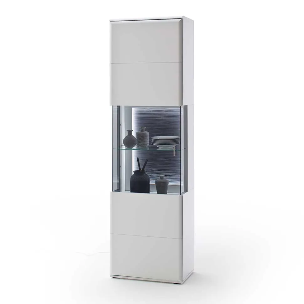 TV Anbauwand Set in Weiß - Hazime (dreiteilig)