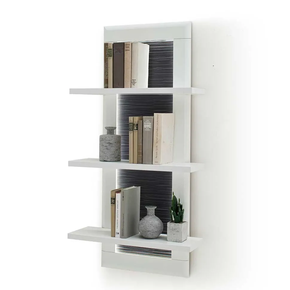 TV Anbauwand Set in Weiß - Hazime (dreiteilig)