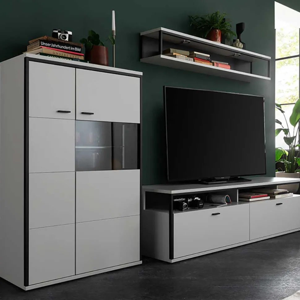 TV Anbauwand-Möbel als Set - Loazin (dreiteilig)