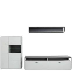 TV Anbauwand-Möbel als Set - Loazin (dreiteilig)