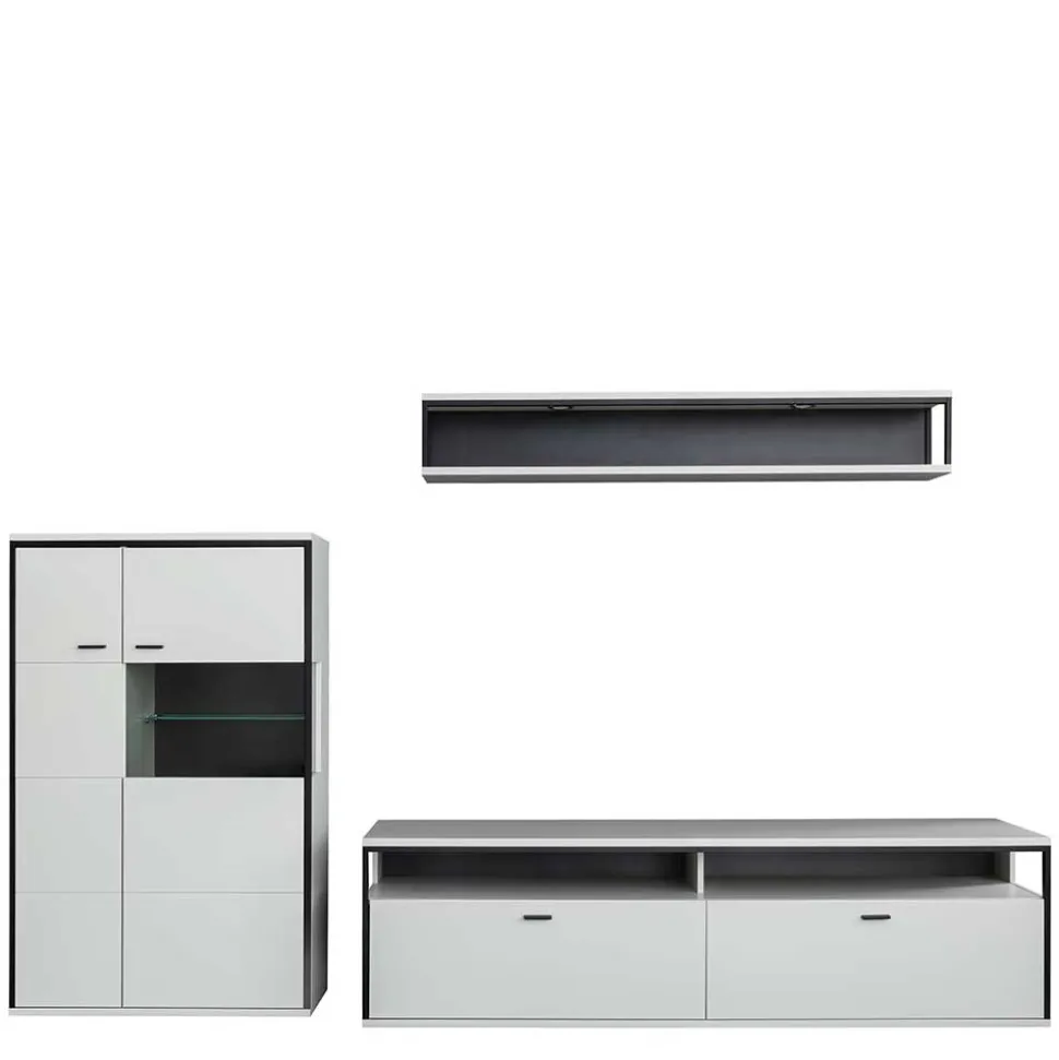 TV Anbauwand-Möbel als Set - Loazin (dreiteilig)