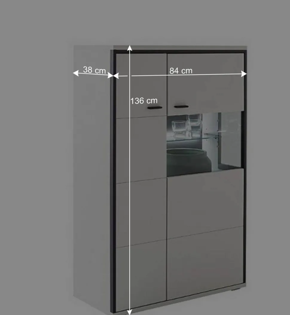 TV Anbauwand-Möbel als Set - Loazin (dreiteilig)