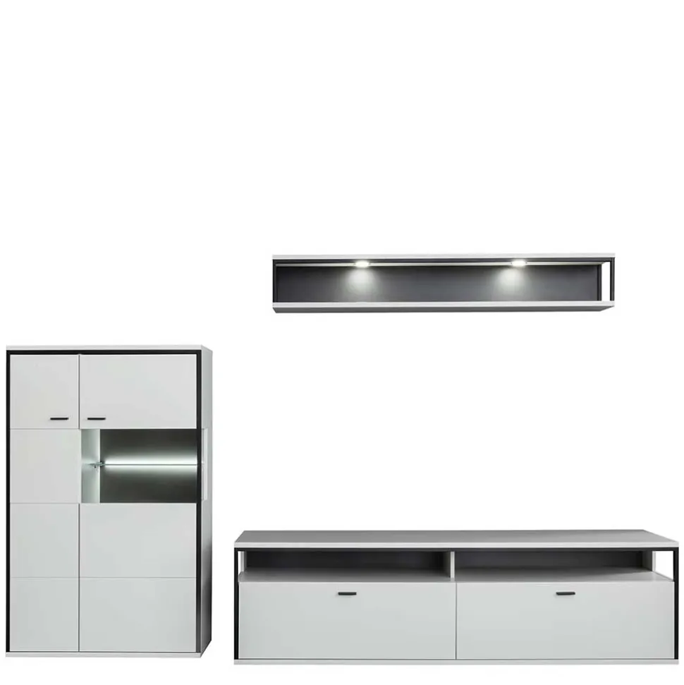 TV Anbauwand-Möbel als Set - Loazin (dreiteilig)