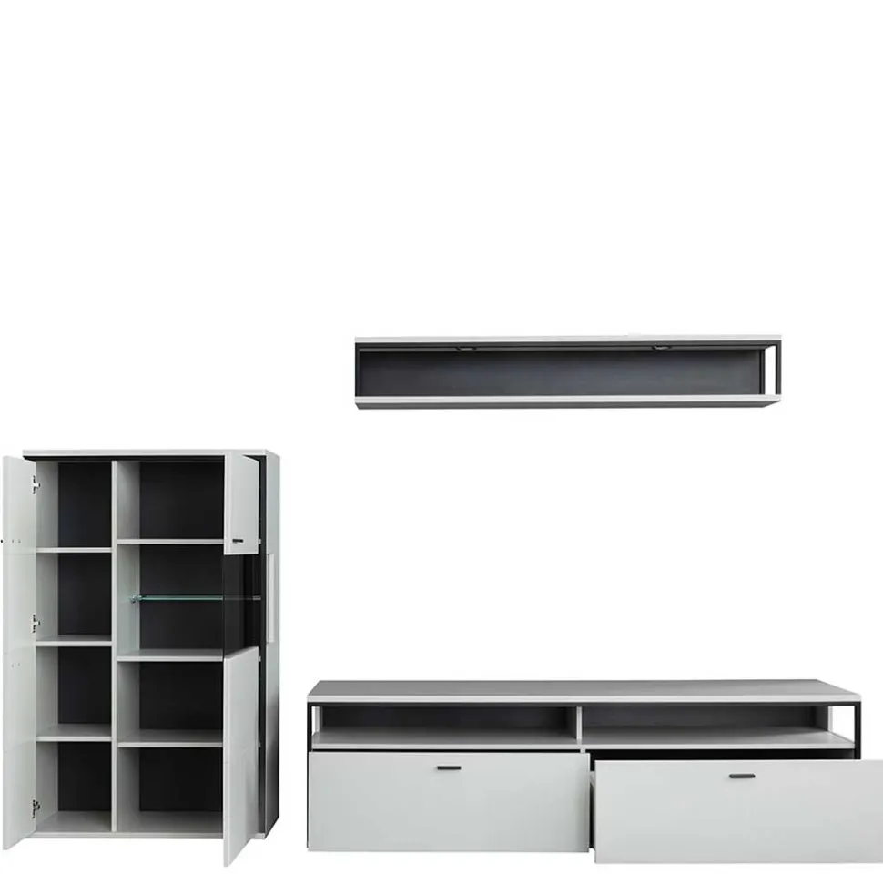 TV Anbauwand-Möbel als Set - Loazin (dreiteilig)