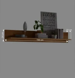 TV Board & Wandboard & Vitrine Set - Millena (dreiteilig)