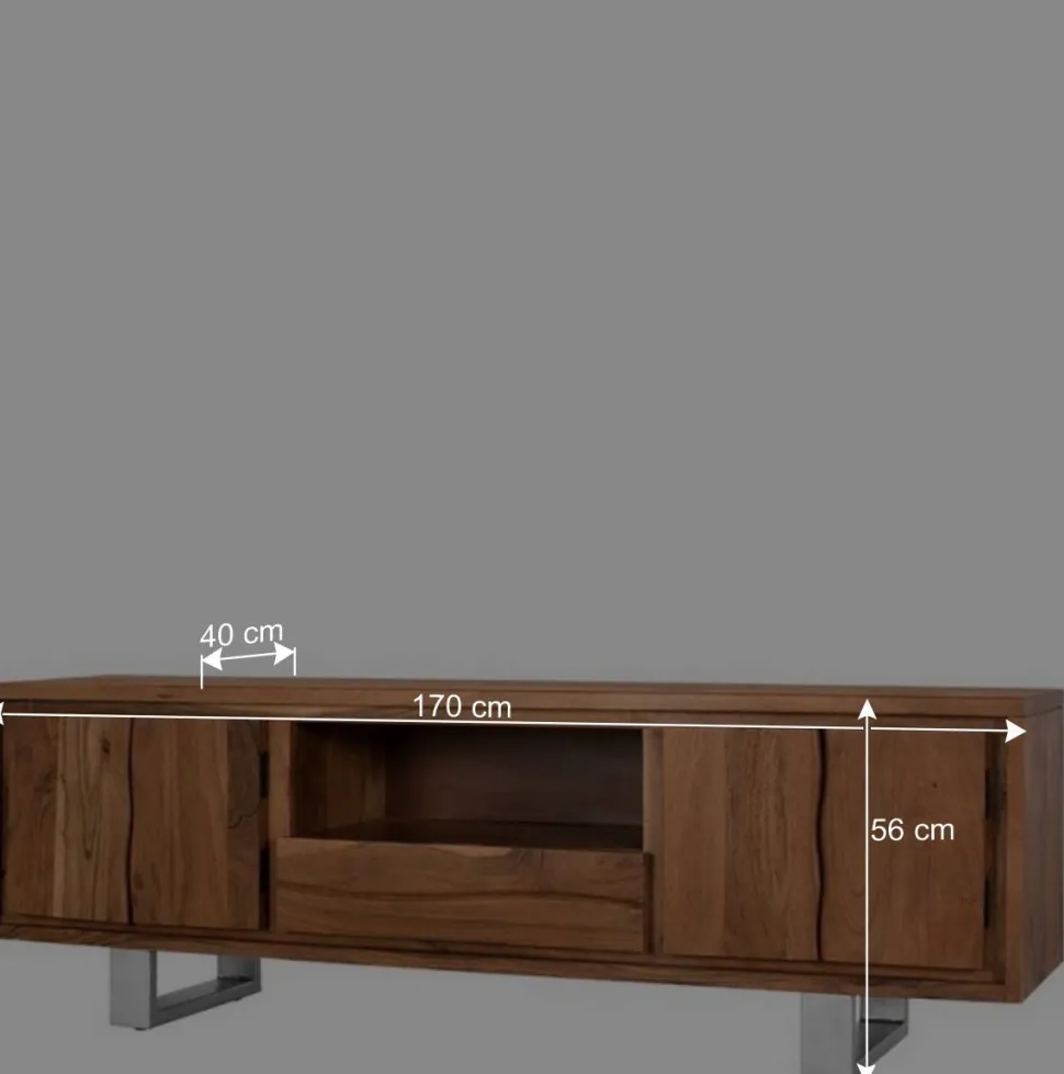 TV Board aus Akazienholz - Banjee