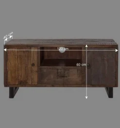 TV Board aus Recyclingholz Mango - Bahiro