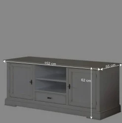 TV Kommode in Antikweiß - Annot