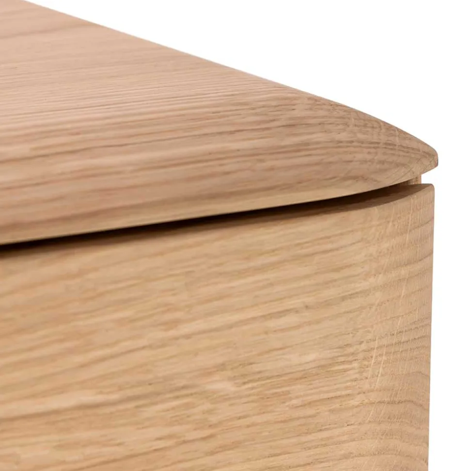 TV Kommode in Eiche Bianco massiv - Bakaras