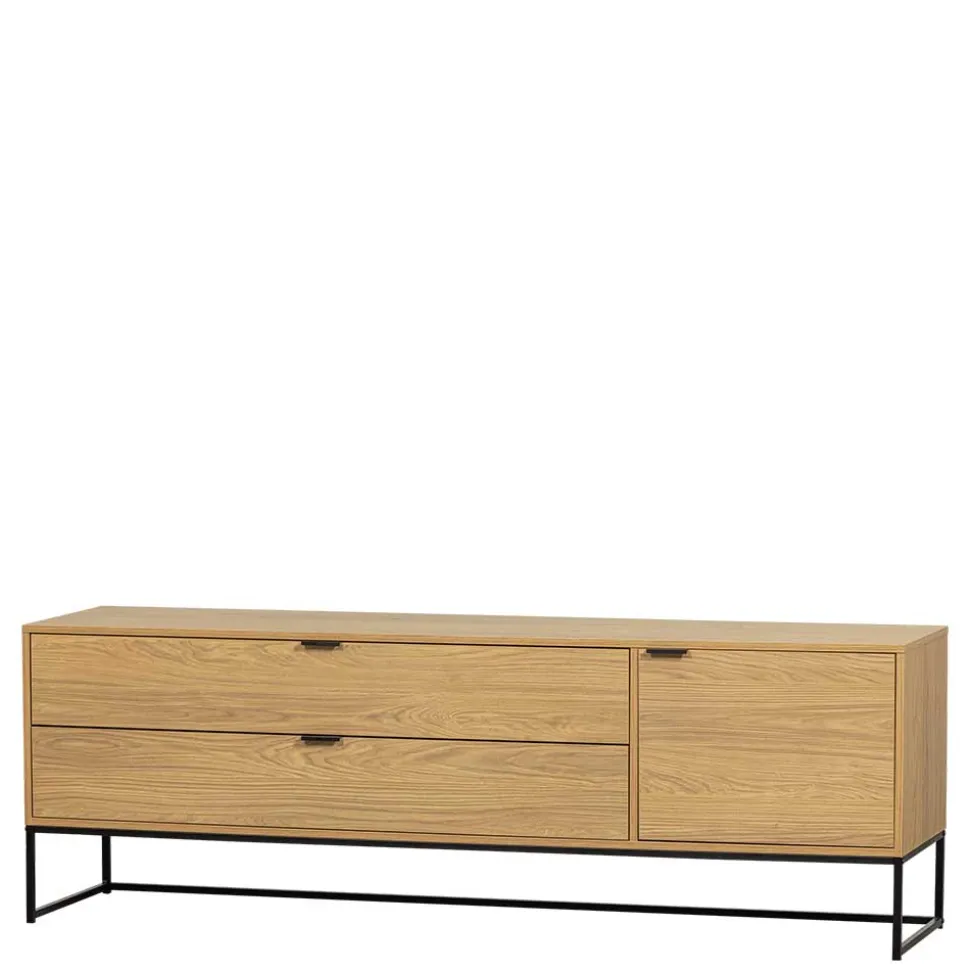 TV Kommode in Eiche Natur Dekor - Ariadelco