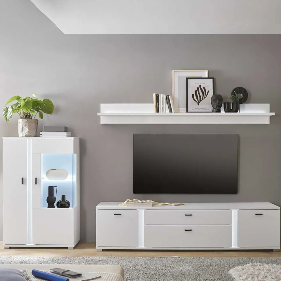 TV Lowboard & Highboard & Regal Set - Tirol (dreiteilig)