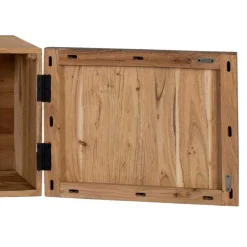 TV Lowboard aus Akazienholz und Metall - Bastima