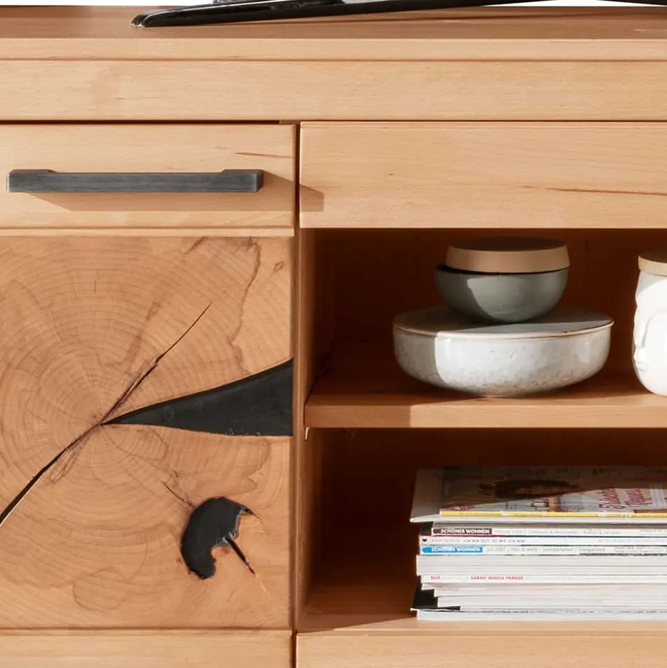 TV Lowboard aus geöltem Kernbuche Holz - Sarosca