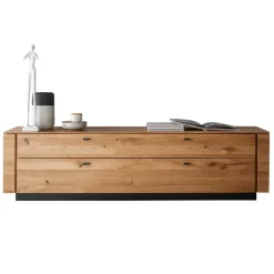 TV Lowboard aus Wildeiche mit Metallgriffen - Dump