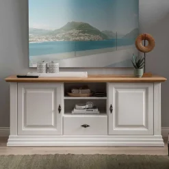 TV Lowboard im Landhaus Style 157x67x45 cm - Henry