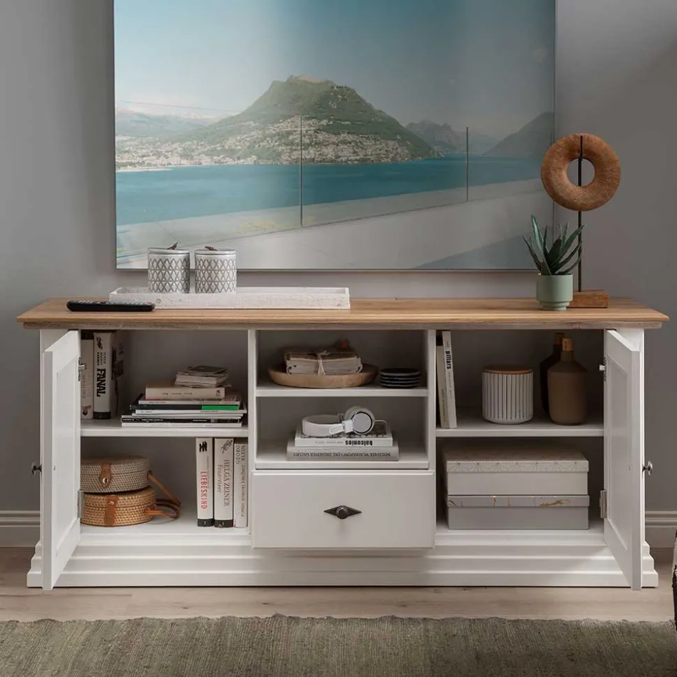 TV Lowboard im Landhaus Style 157x67x45 cm - Henry