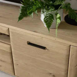 TV Lowboard in Asteiche Hell - Jevedaz