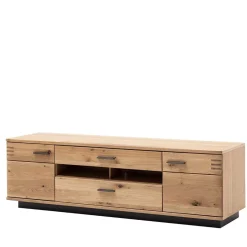 TV Lowboard in Eiche Bianco & Anthrazit - Crupean I