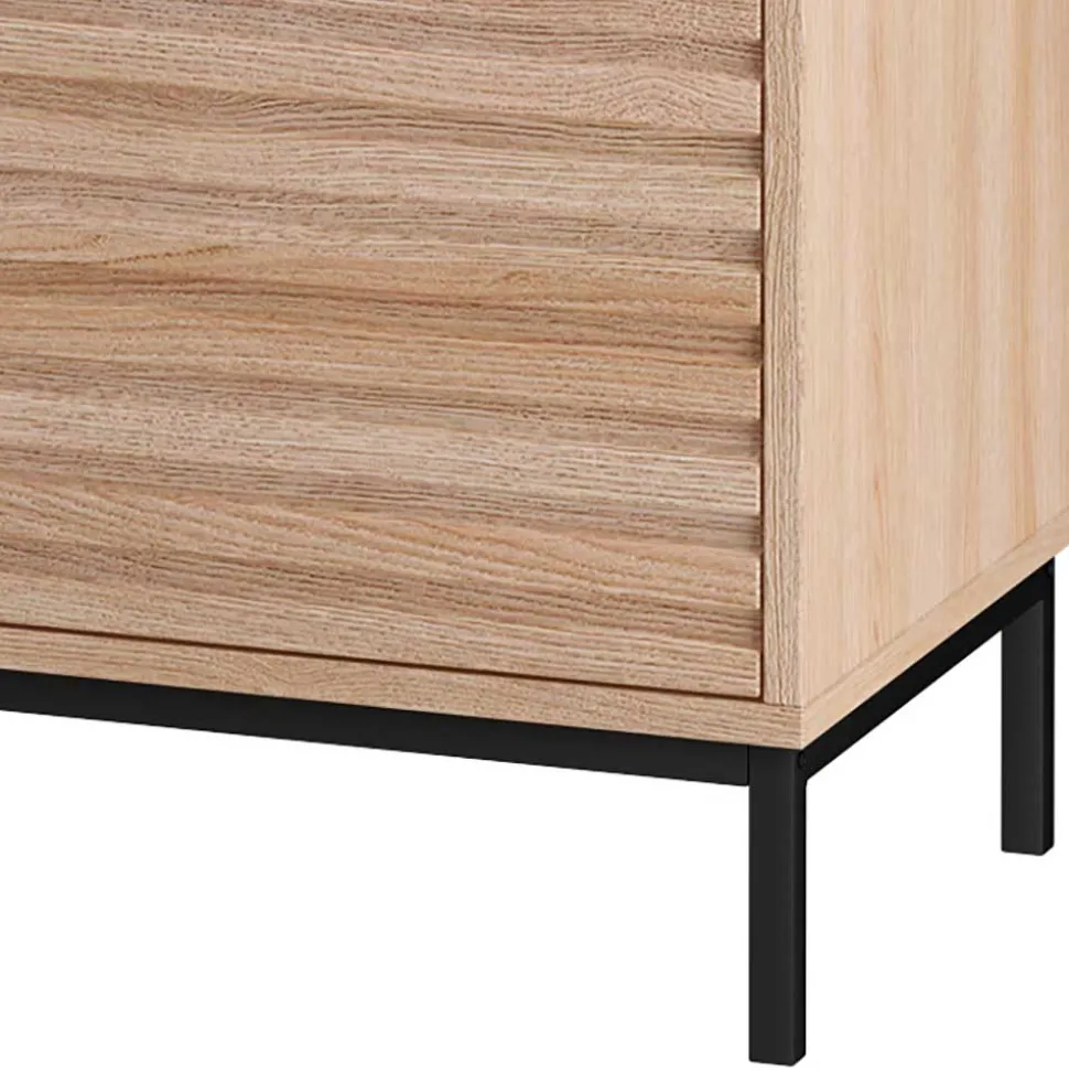 TV Lowboard in Eiche Holzdekor - Lunira