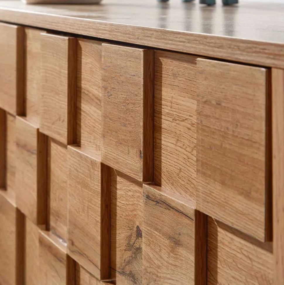 TV Lowboard in Eiche Holzoptik - Senba