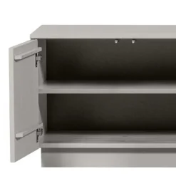 TV Lowboard in Hellgrau lackiert - Lucaz